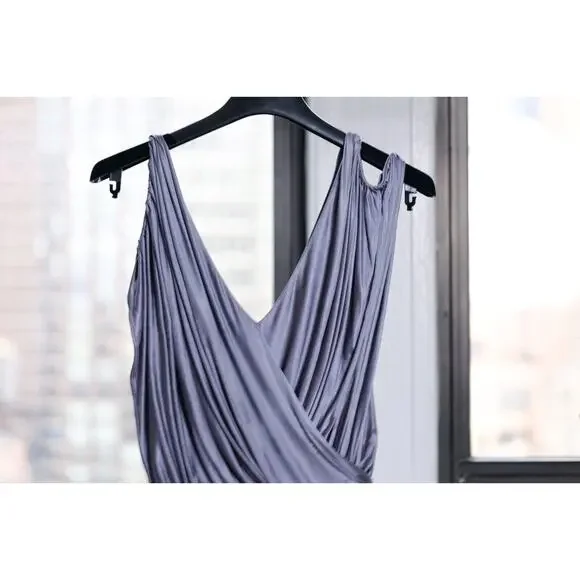 Alexander McQueen Vintage Gray Ruffle Dress S/S 2007 (Size IT44)
